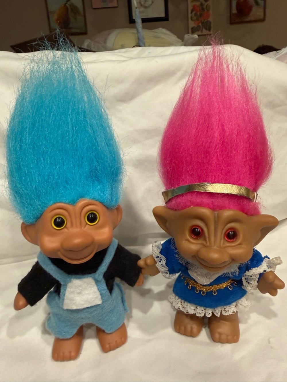 Classic 1990’s Trolls Pink is Ace Novelty and Blue is myT.N.T.